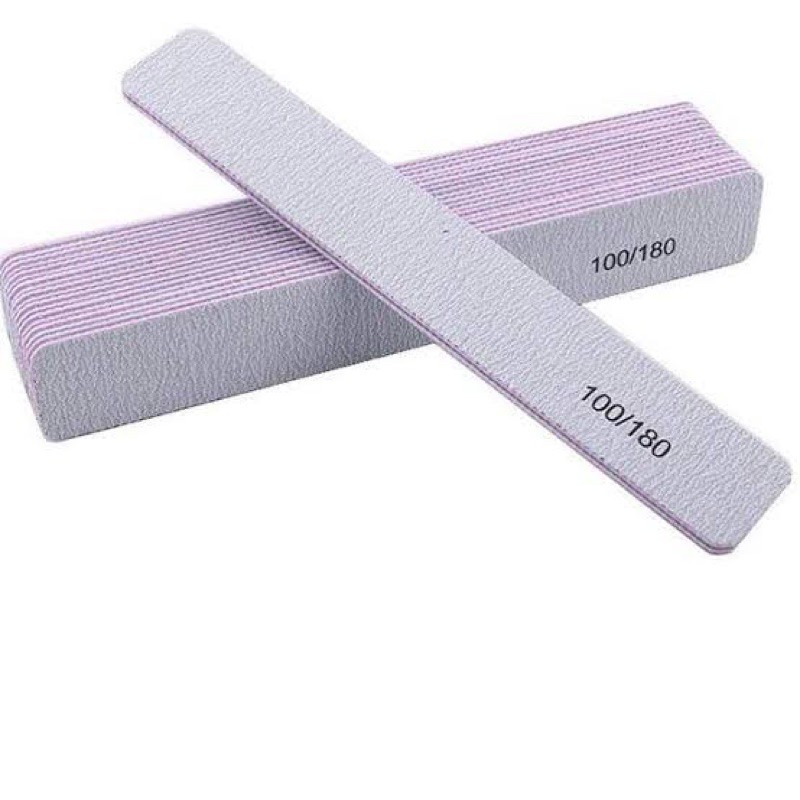 Nail file 100/180 SQUARE kikir kuku / kikiran kuku kotak persegi file 100 180