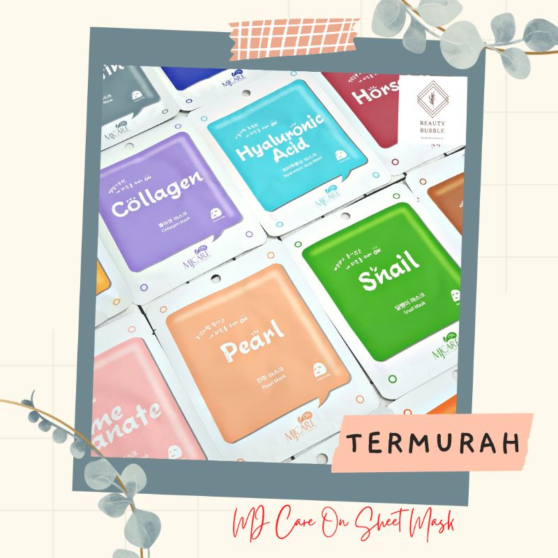 MJ CARE (ON) KOREAN MASK | SHEET MASK KOREA | MJ CARE