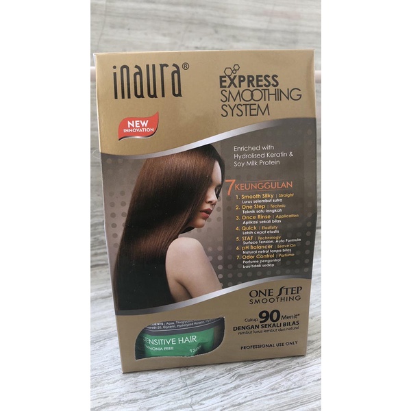 Inaura One Step Express Smoothing System Sensitive Hair Normal Hair