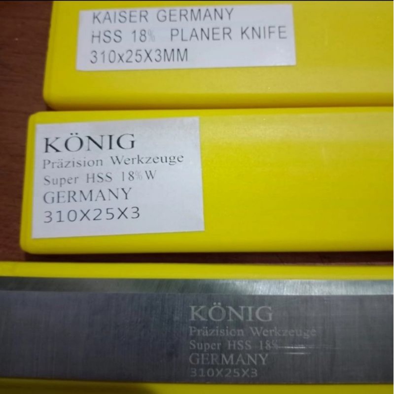 Pisau Serut Planer HSS 310 x 25 x 3 mm ORIGINAL KONIG Germany HSS 18%