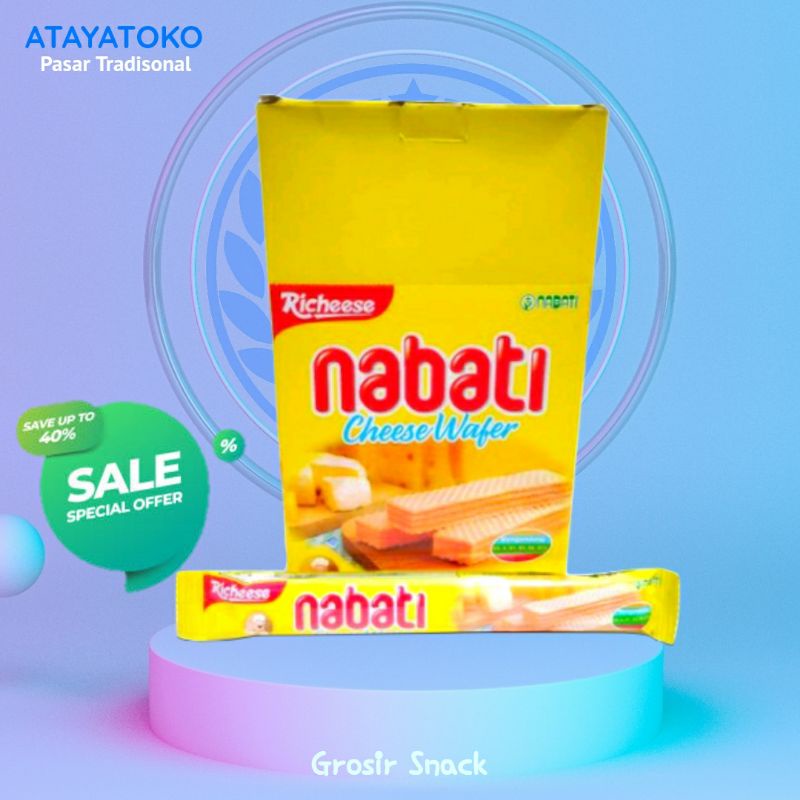 

(BOX) Nabati Richeese Wafer ( 20pcs x 7.5 gr) grosir toko snack