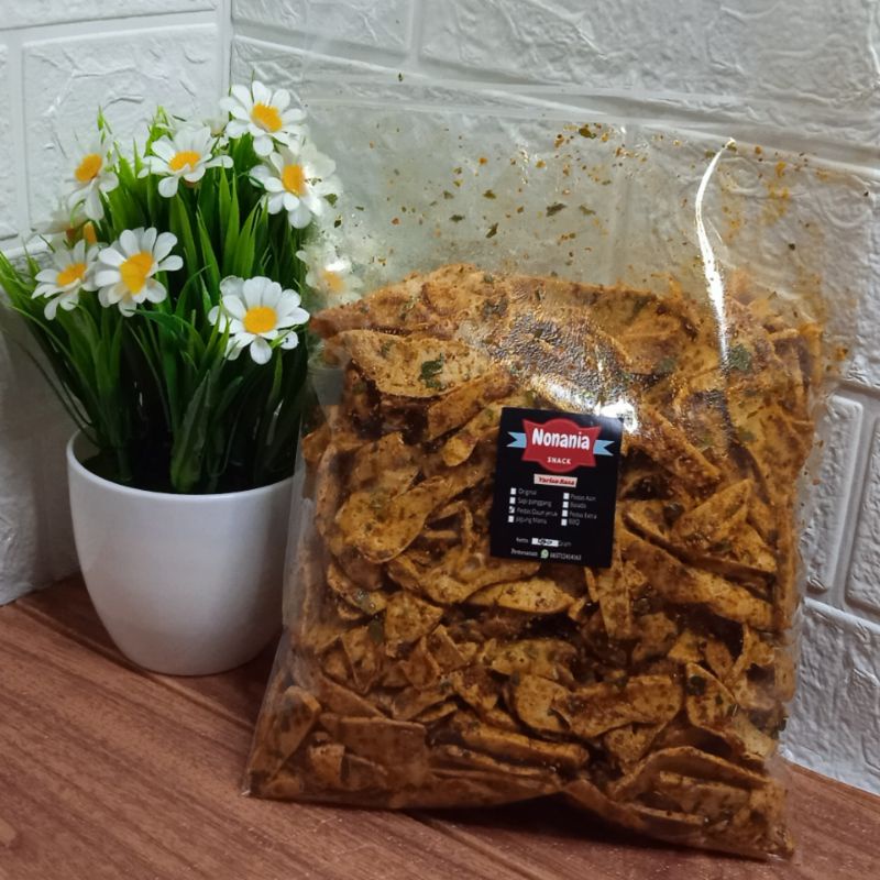 

Basreng Kriuk 250 gram (1/4kg) pedas daun jeruk