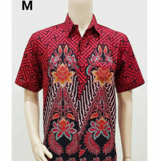 Kemeja Jumbo Big Size 4L-5L Lengan Pendek Atasan Baju Hem Batik Pria Big Size Ukuran Besar ORC-Mrh