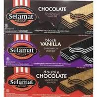 

Selamat Wafer Chocolate/Black Vanila Kotak 198gr