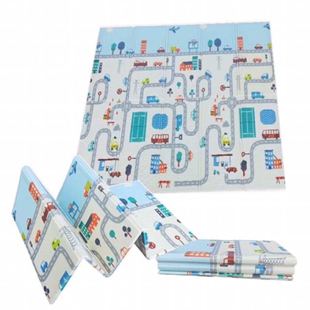 Playmat Premium Anak Bayi Lipat Tebal 5mm Double Pad 2 Ukuran Motif Random Playmat 180 x 200cm Alas Main Anak Tikar Bermain sangat Aman-7