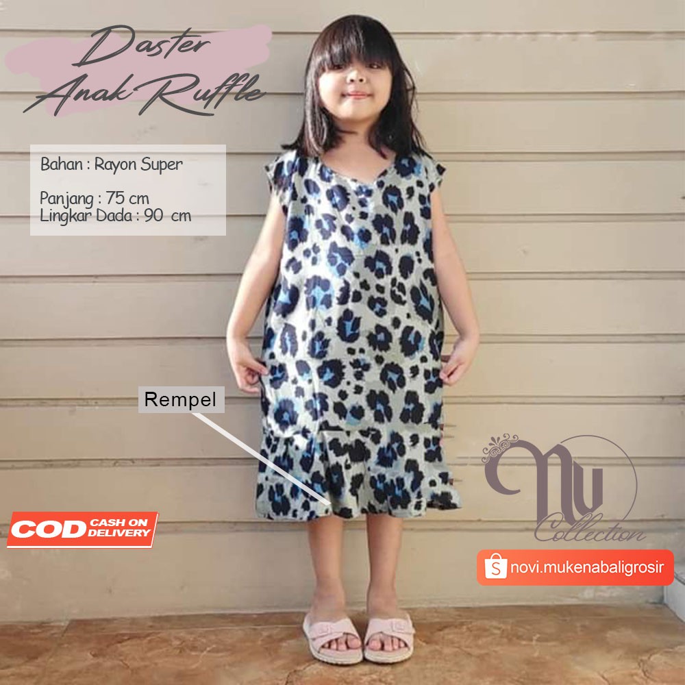 BAJU ANAK DASTER RUFFLE/ REMPEL