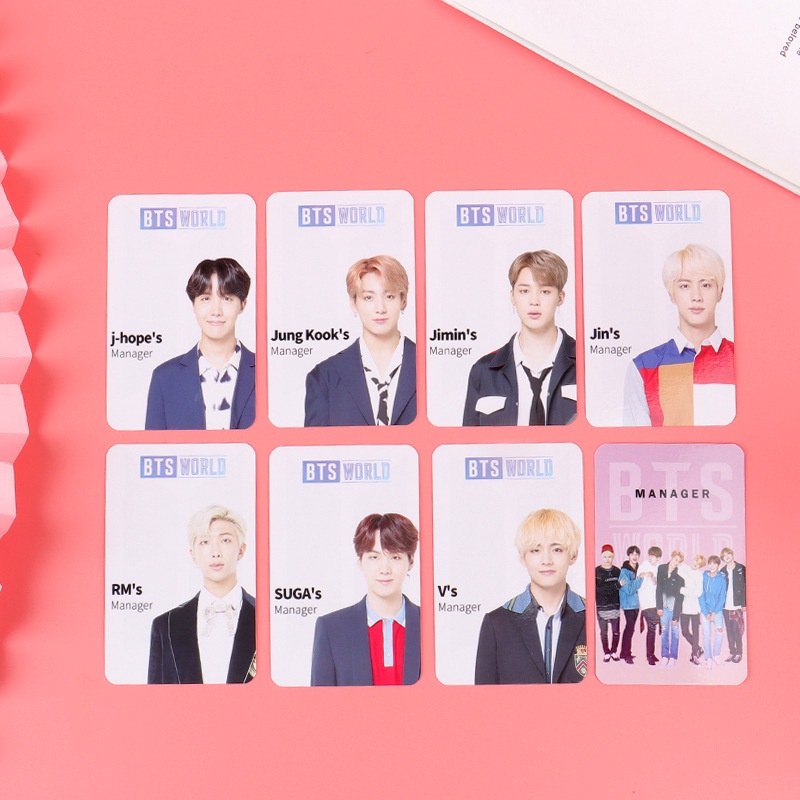 7pcs Kartu Lomo Foto Kpop BTS Bangtan Boys WORLD LIMITED Untuk Hadiah