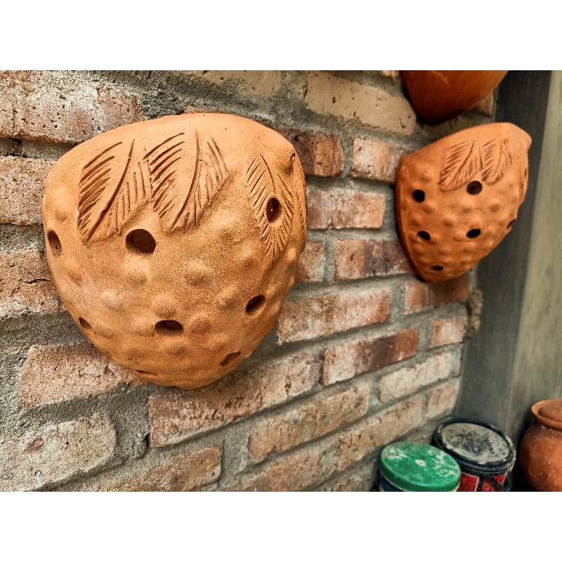 POT ANGGREK Terakota | Pot Tempel Pot Tanaman Bunga