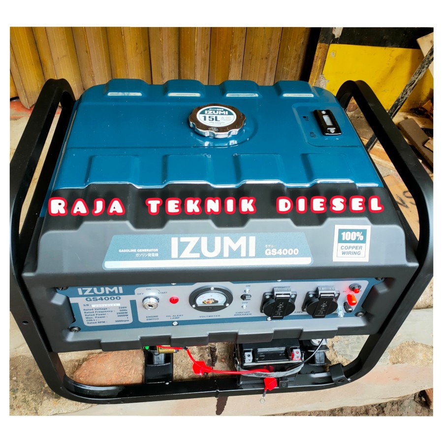 IZUMI GENSET BENSIN 3000 WATT GS 4000 GENERATOR LISTRIK
