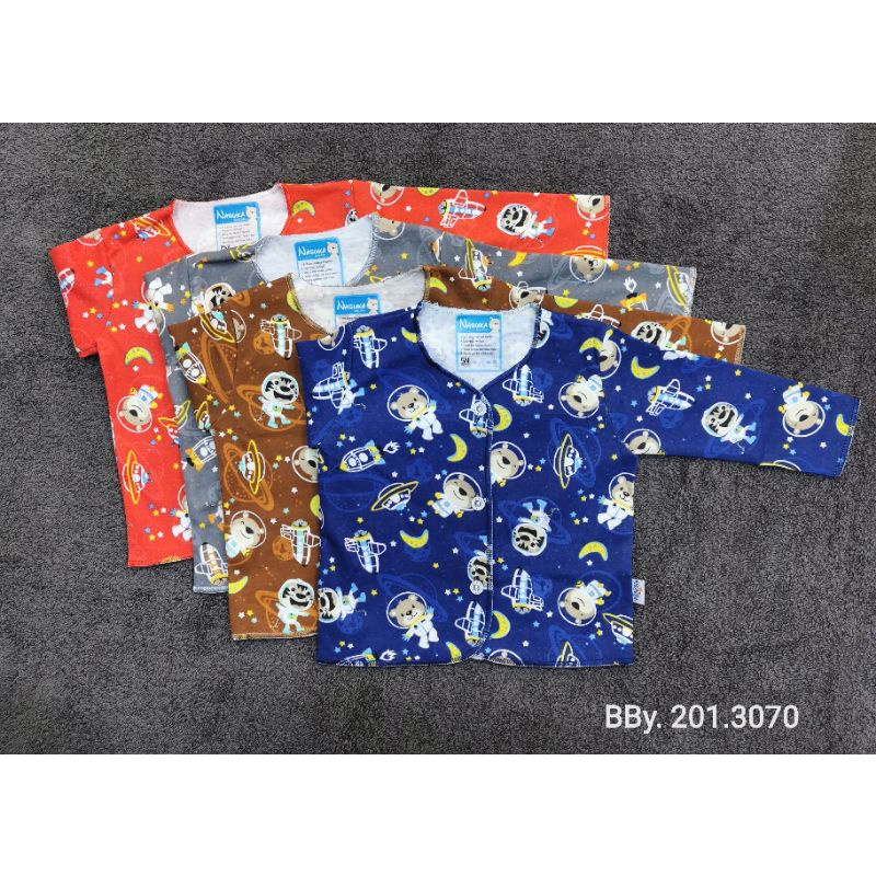Baju bayi 0-3m NASUKA halus isi 3/ Baju bayi new born / baju bayi Premium-2pc Bj Pnjg Space