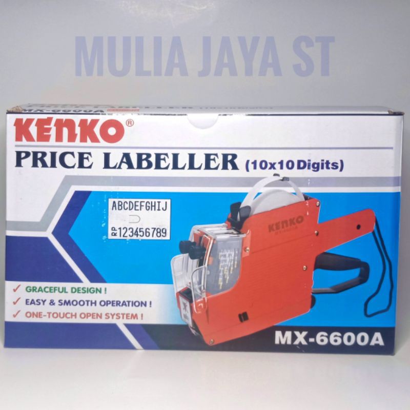 

Price Labeller KENKO MX-6600A ( 2 LINES ) Alat penempel sticker harga