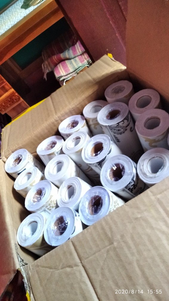 New Batik Solo / Wallpaper Stiker Dinding Anti Air / 45 Cm X 10m Perdana Wallpaper