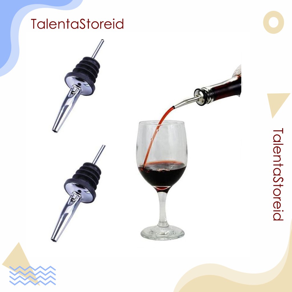 Liquor Bottle Pourer Wine Stopper  Stainless Tutup Botol Sirup Minyak Botol Multifungsi