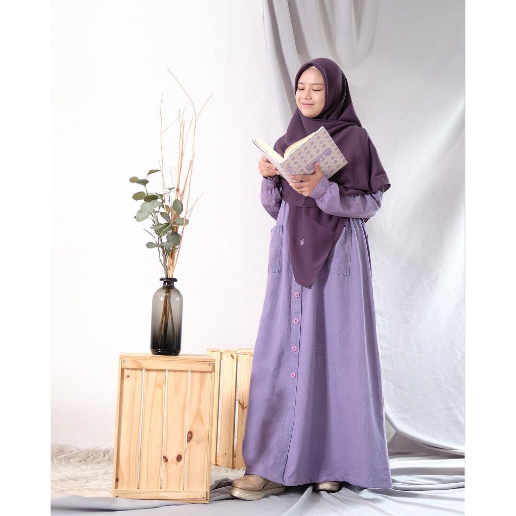 Gamis Denim Pocket by Hijab Alila