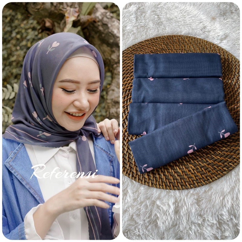 251- 300  Hijab segiempat voal motif-1