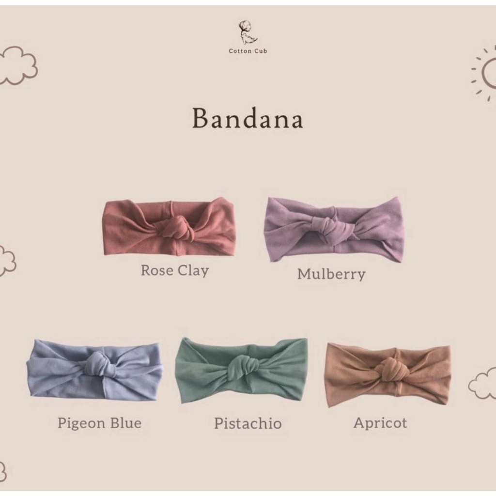 COTTON CUB BANDANA MIX WARNA / BANDANA / HEADBAND