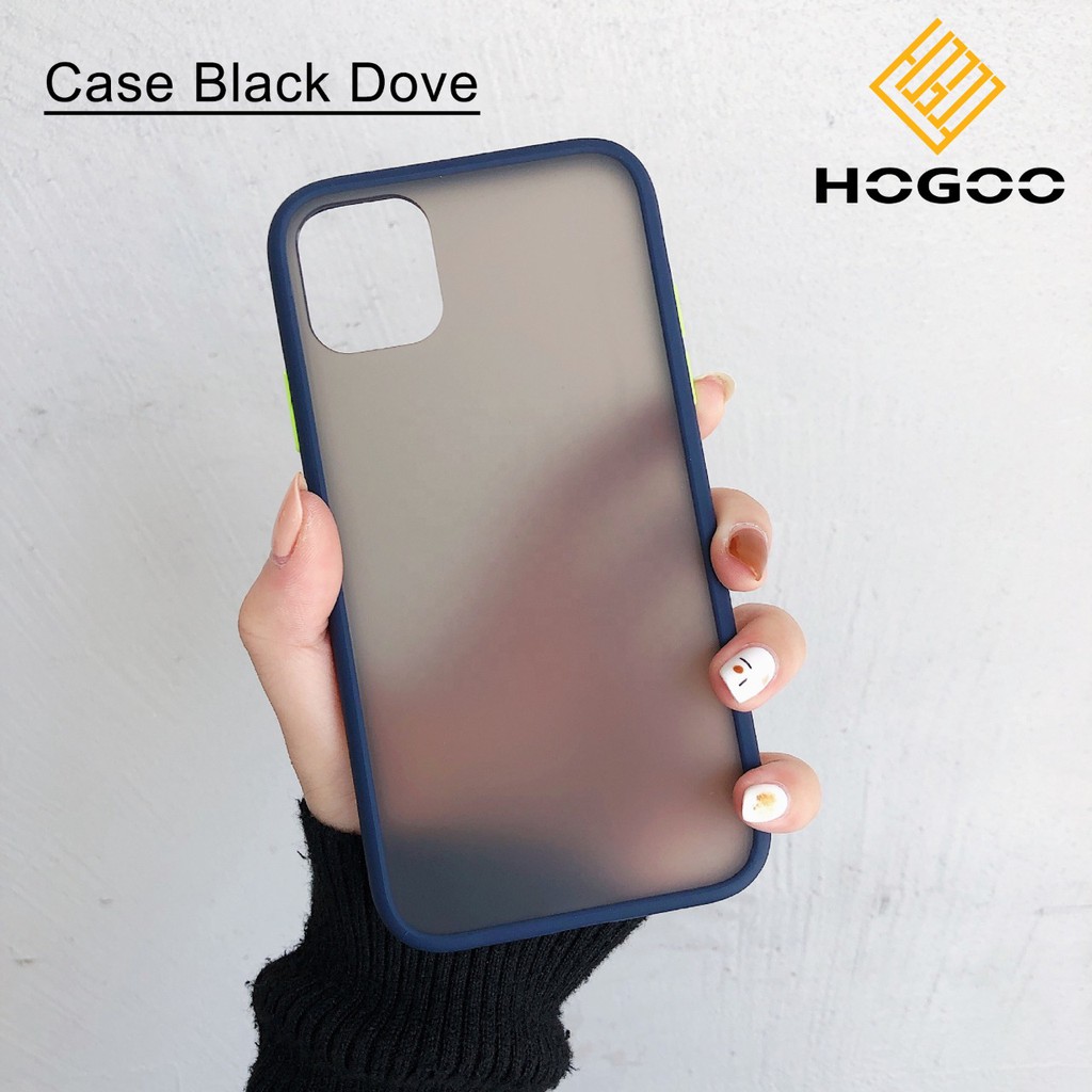 CASE HOGOO 2 TONE BLACK DOVE OPPO A3S A5S A7 A31 A9 A5 2020 F9 F11 F11 PRO RENO 2 2F