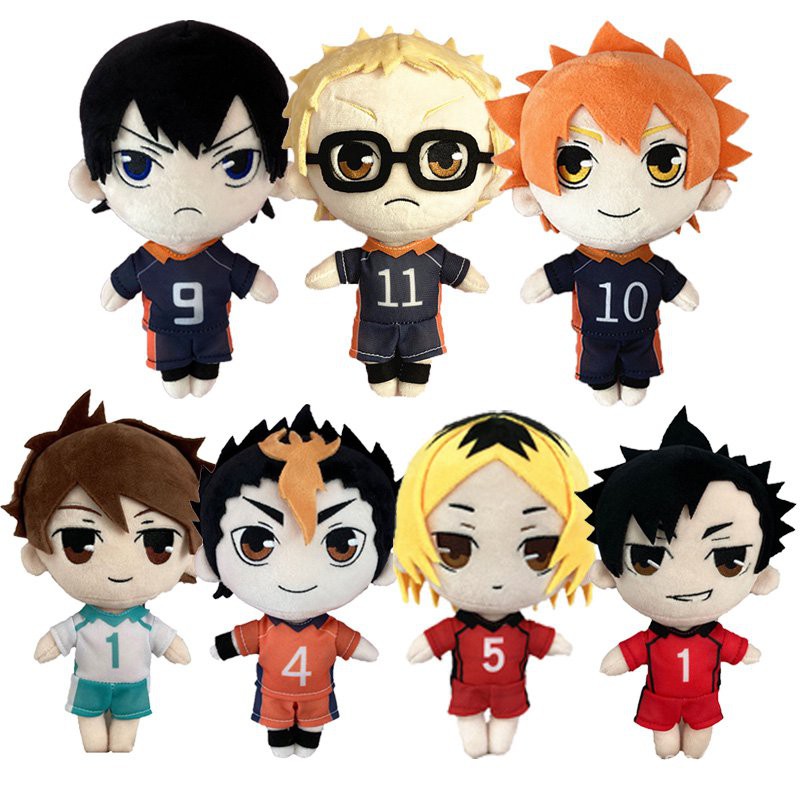 20cm Haikyuu Plush Doll Anime Volleyball Soft Stuffed Doll Haikyuu!! #9 #10 Hinata Shoyo Tobio Kagey