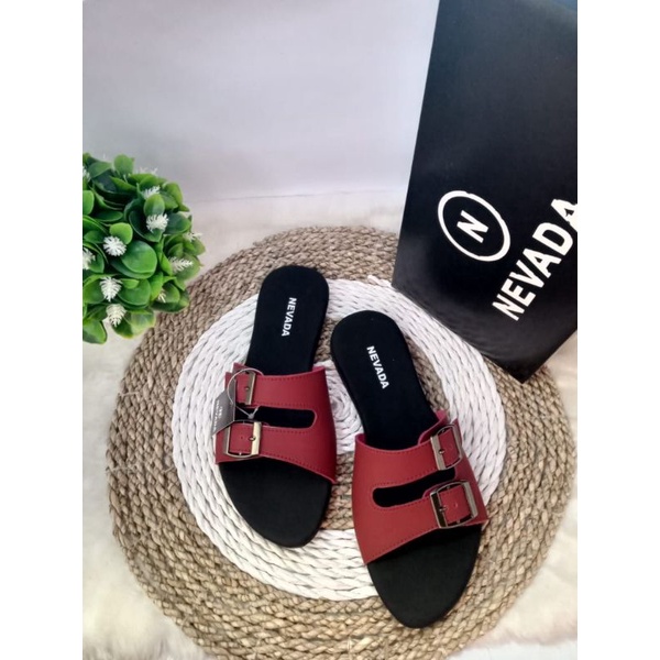 sandal flet slop NVD wanita SLG/nevad terbaru