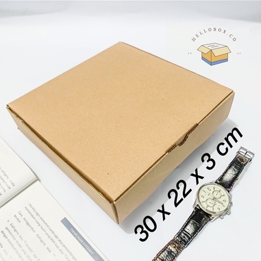 

Kardus 30x22x3 cm | Box Die Cut dan Easy Usage | Box Pizza | Box Kue | Box Buku