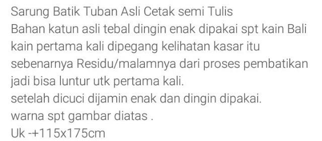 Sarung tuban asli kain sarung bali bawahan kebaya nenek emak ibu