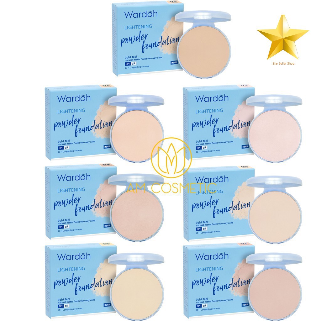 Bedak Wardah Refill Lightening TWC