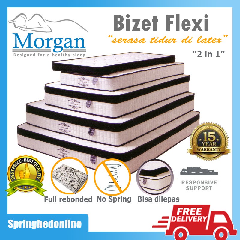 Morgan Biznet Flexi PlushTop 26 Cm Matras Orthopedic Tanpa Per 100x200