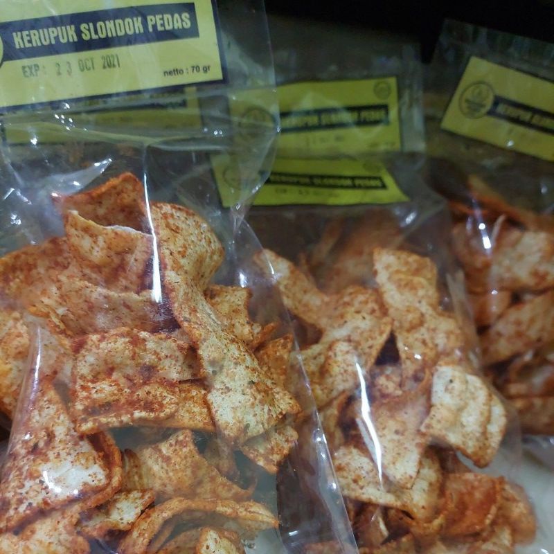 

kerupuk slondok pedas