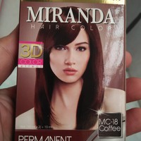 Cat pewarna rambut Miranda Hair Color permanent MC 18 Coffee kopi DAM mc17