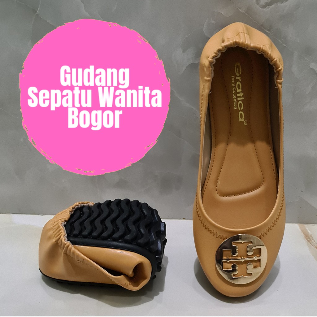 Gratica Sepatu Wanita Flat Shoes Raissa RJ 092-CAMEL