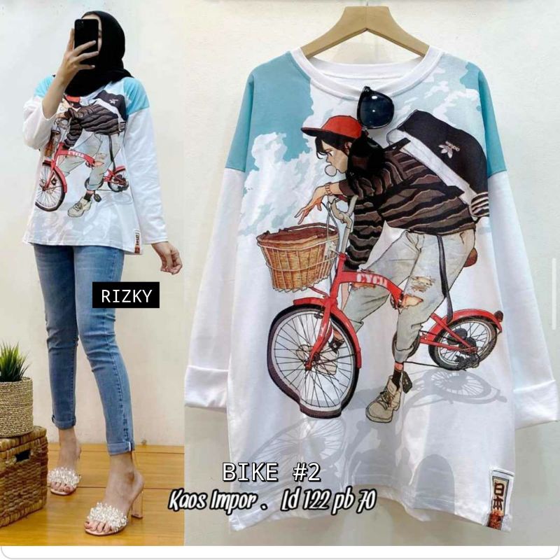 Kaos Import Bike #2 by Rizky Fashion