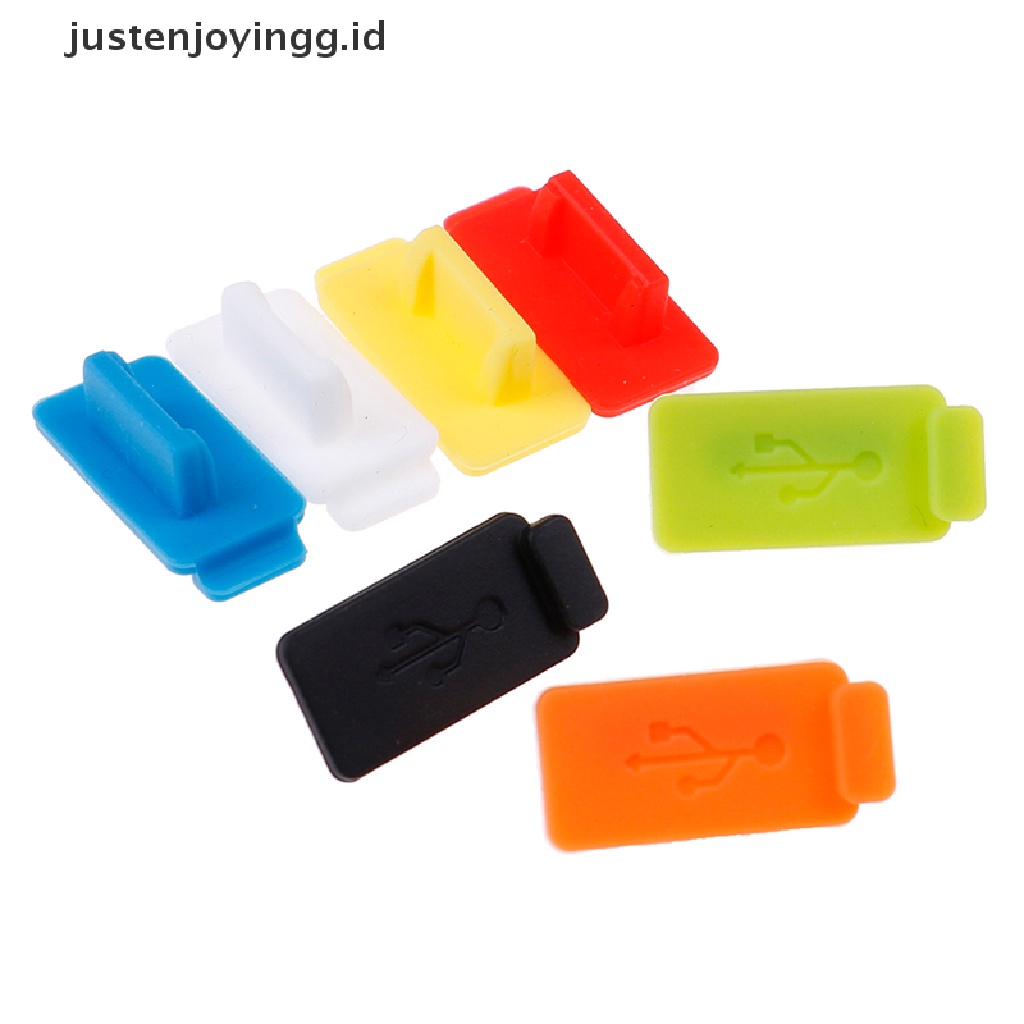 // justenjoyingg.id // 5pcs Universal usb dust plug port charger cover jack interface dustproof ~