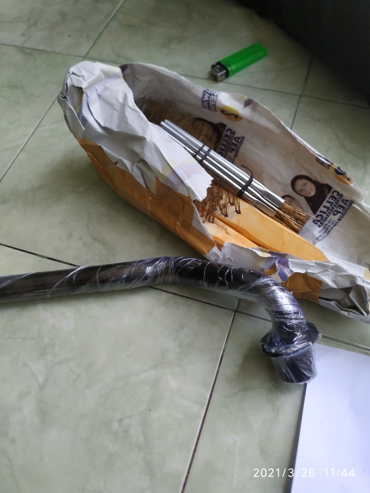 Sikat Kawat Gagang Kayu Kuas Kuningan