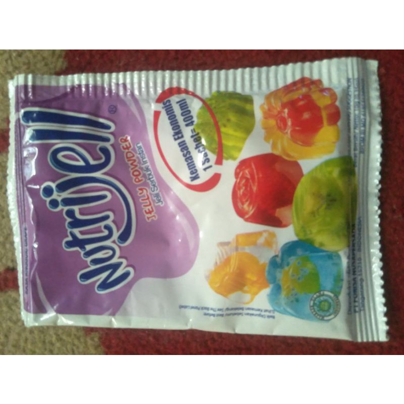

nutrijell jelly powder 1 sachet=400ml rasa anggur