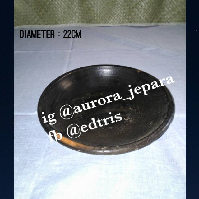Cobek tanah liat/ piring tanah liat/ gerabah