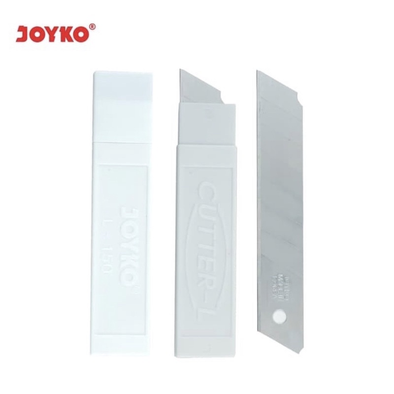 ( Tube 5 Pcs ) JOYKO - CUTTER PEMOTONG L 500 / A 300 - BLADE REFILL BESAR L-150 / ISI PISAU PEMOTONG KECIL A-100