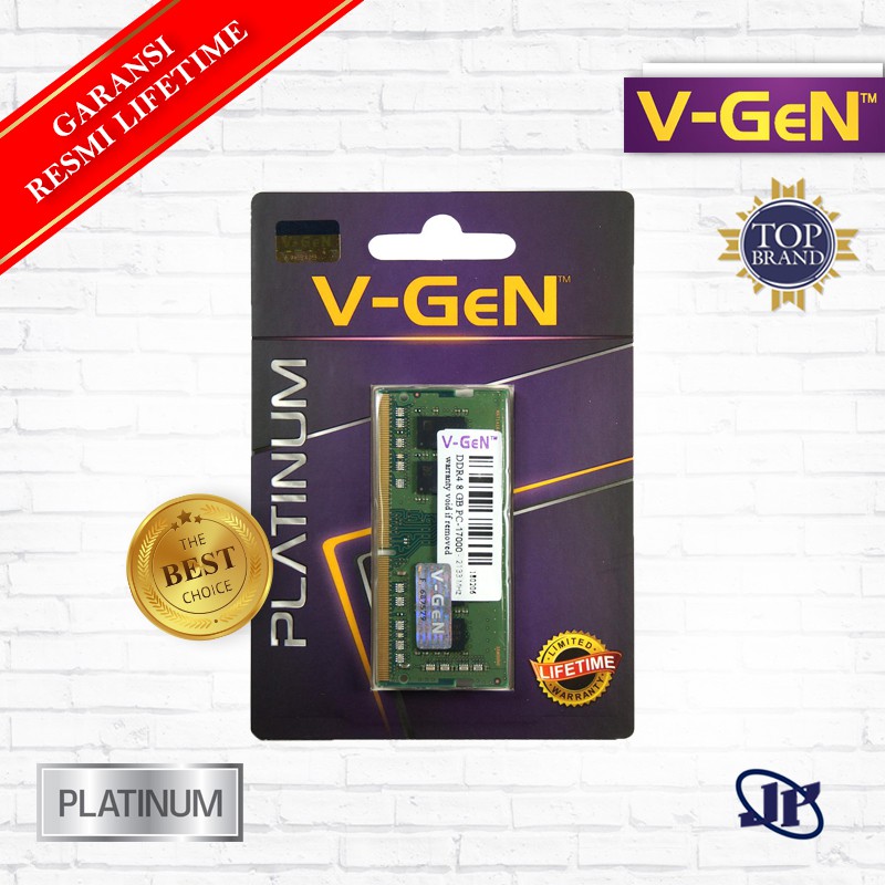 Memory RAM V-Gen Platinum Sodimm 8GB DDR4 PC17000 2133Mhz