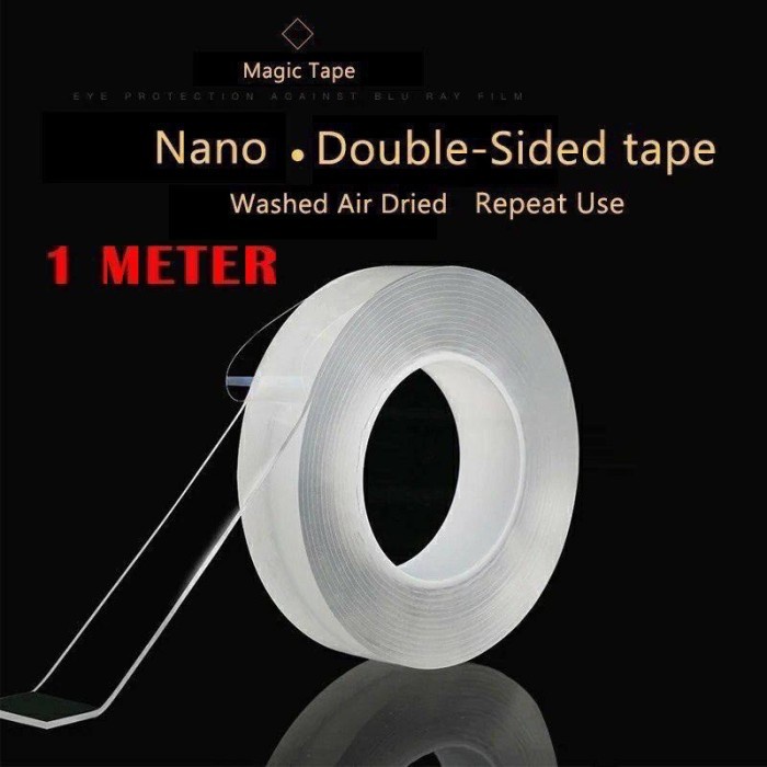 

Double Super Tape 1Mili X 1 Meter - 1MM x 1Meter - 1MM x 1Meter