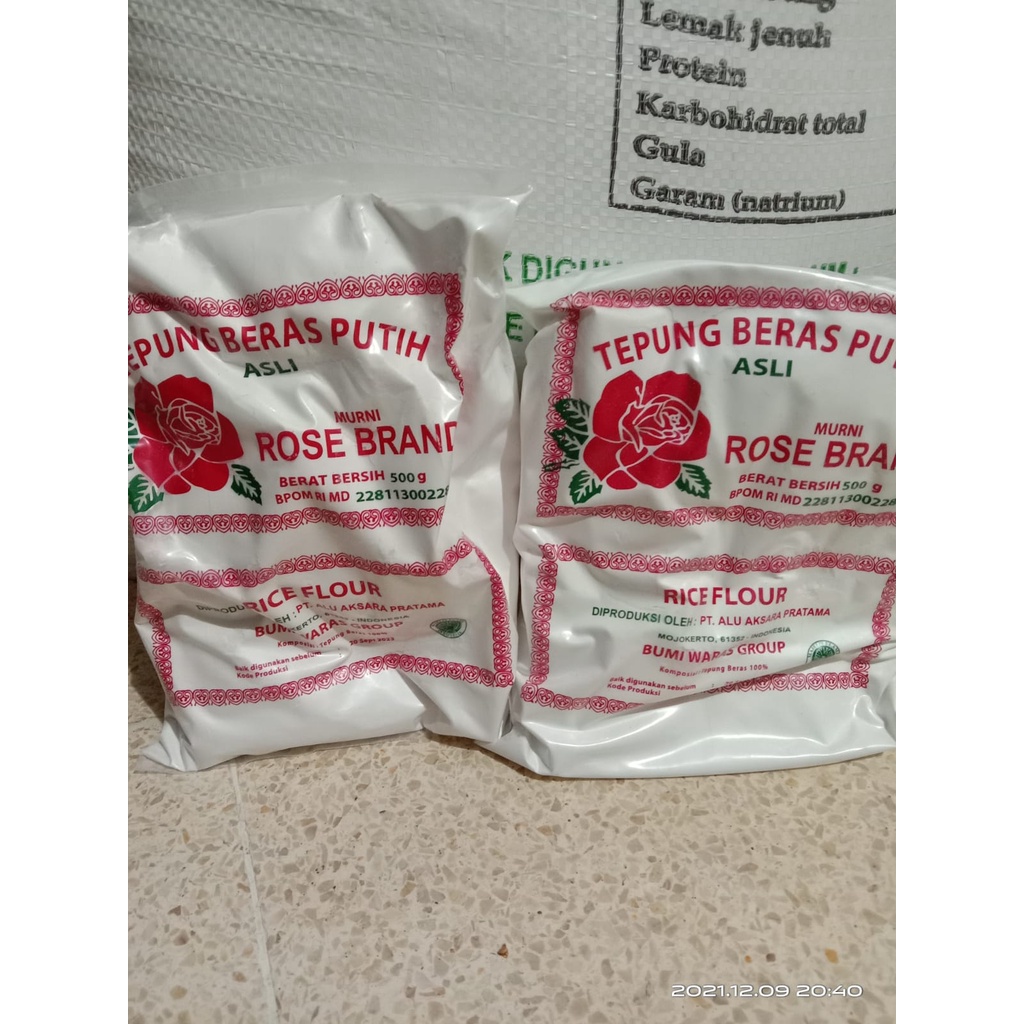 

tepung beras rose brand 500 gr