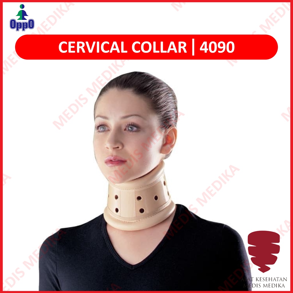 Oppo Rigid Adjustable Collar 4090 Alat Pelindung Penyangga Tulang Leher