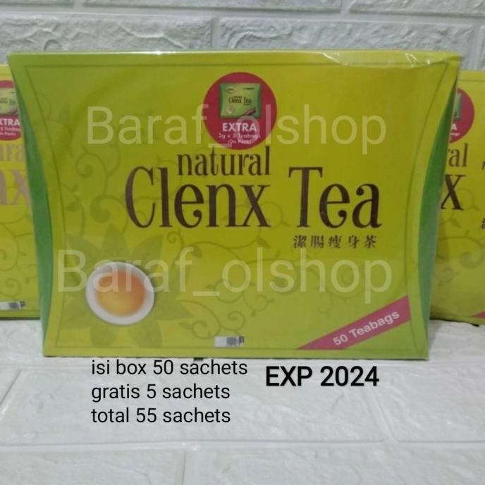 

[ COD ] clenx tea ori import HALAL 50+5sc LIMITED EDITION Kode 479