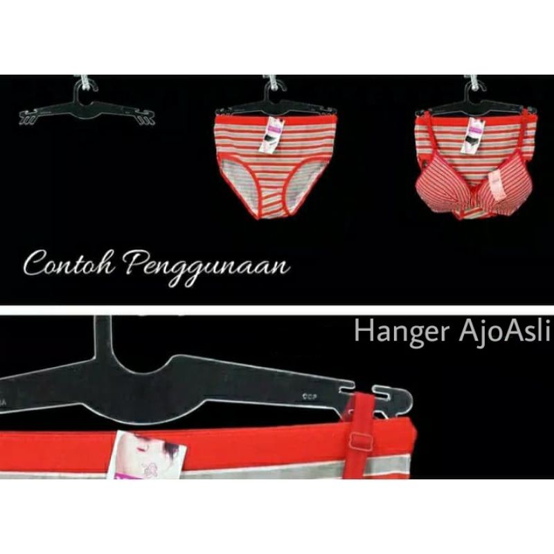 Hanger Gantungan BH Celana Dalam 1lusin Serbaguna