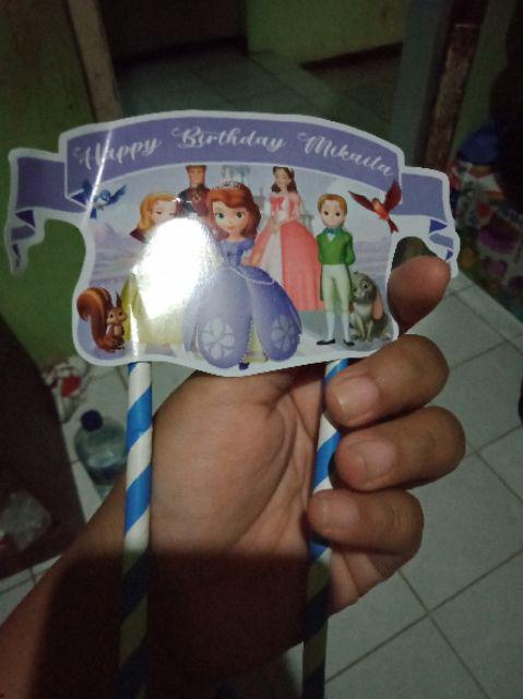 Hiasan Kue Cake Topper Birthday C1 Sofia The First Isi 7