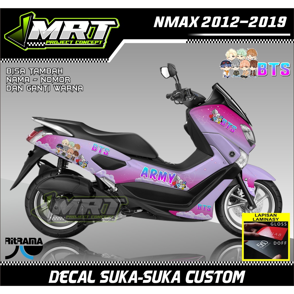 Nmax Sticker Decal Tahun 2012-2019 Full Body, Stiker Dekal Nmax COD