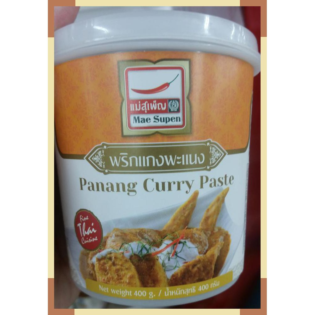 

Mae supen | panang curry paste | 400 gram | product of thailand |