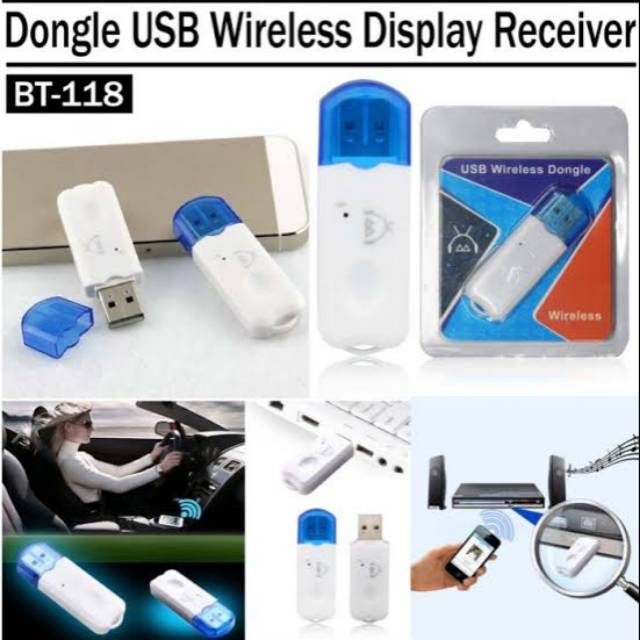 USB Wireless Dongle Bluetooth Audio Adapter Bluetooth Tanpa Kabel