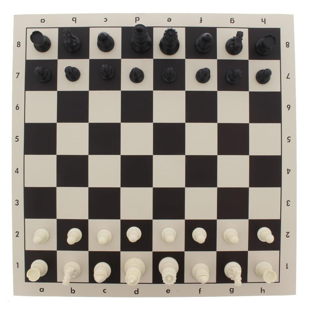 Rolled Travel Chess Set In Tube with Strap M Size - 43 x 8 cm