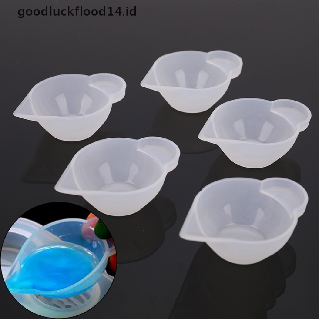 [OOID] 12Pcs Silicone Mixing Measuring Cups UV Resin Mold DIY Casting Jewelry Tool Kit ID