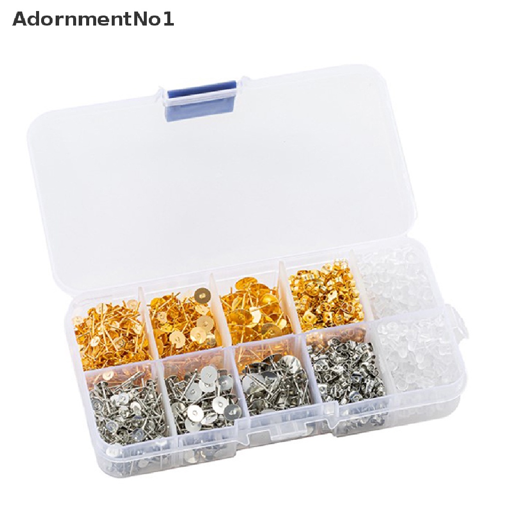 (AdornmentNo1) Set Peralatan Pembuatan Anting Tusuk + Belakang + Base / Dudukan Untuk Perhiasan Wanita