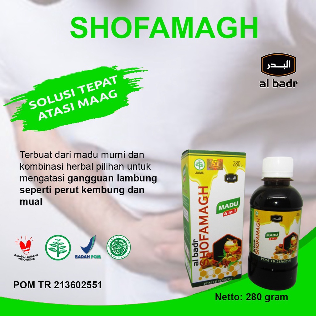 

Herbal Magh Madu MAAG Herbal Perut Kembung Atasi Gangguan lambung Shofamagh Netto 280 gram